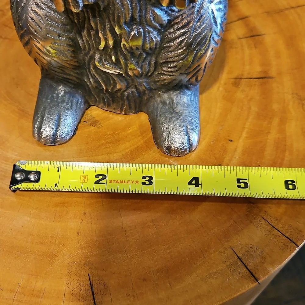 Silver Rabbit Sculpture 12.5" Tall Nice Hare Details - Picture 14 of 14